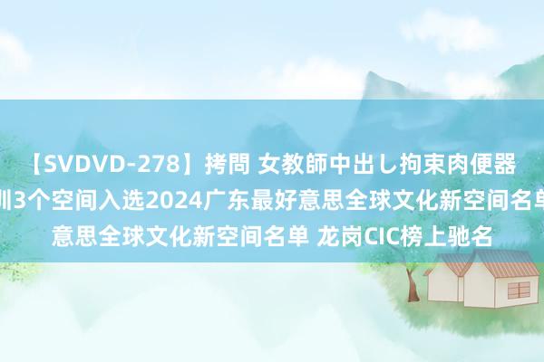 【SVDVD-278】拷問 女教師中出し拘束肉便器 仁科百華 RISA 深圳3个空间入选2024广东最好意思全球文化新空间名单 龙岗CIC榜上驰名